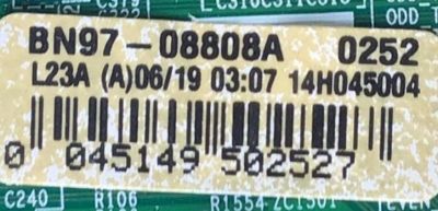 KIT DE TARJETAS PARA TV SAMSUNG / NUMERO DE PARTE MAIN BN94-07869A / BN97-08808A / BN41-02245A / FUENTE BN4400772A / L50HF_EHS / BN44-00772A / T-CON 5550T26C03 / 55.50T26.C03 / T500HVN09.1 / PANEL DH500CGA-B1 / TV500HVN09.1 / MODELO UN50H6201FXZA AH01 - Imagen 3